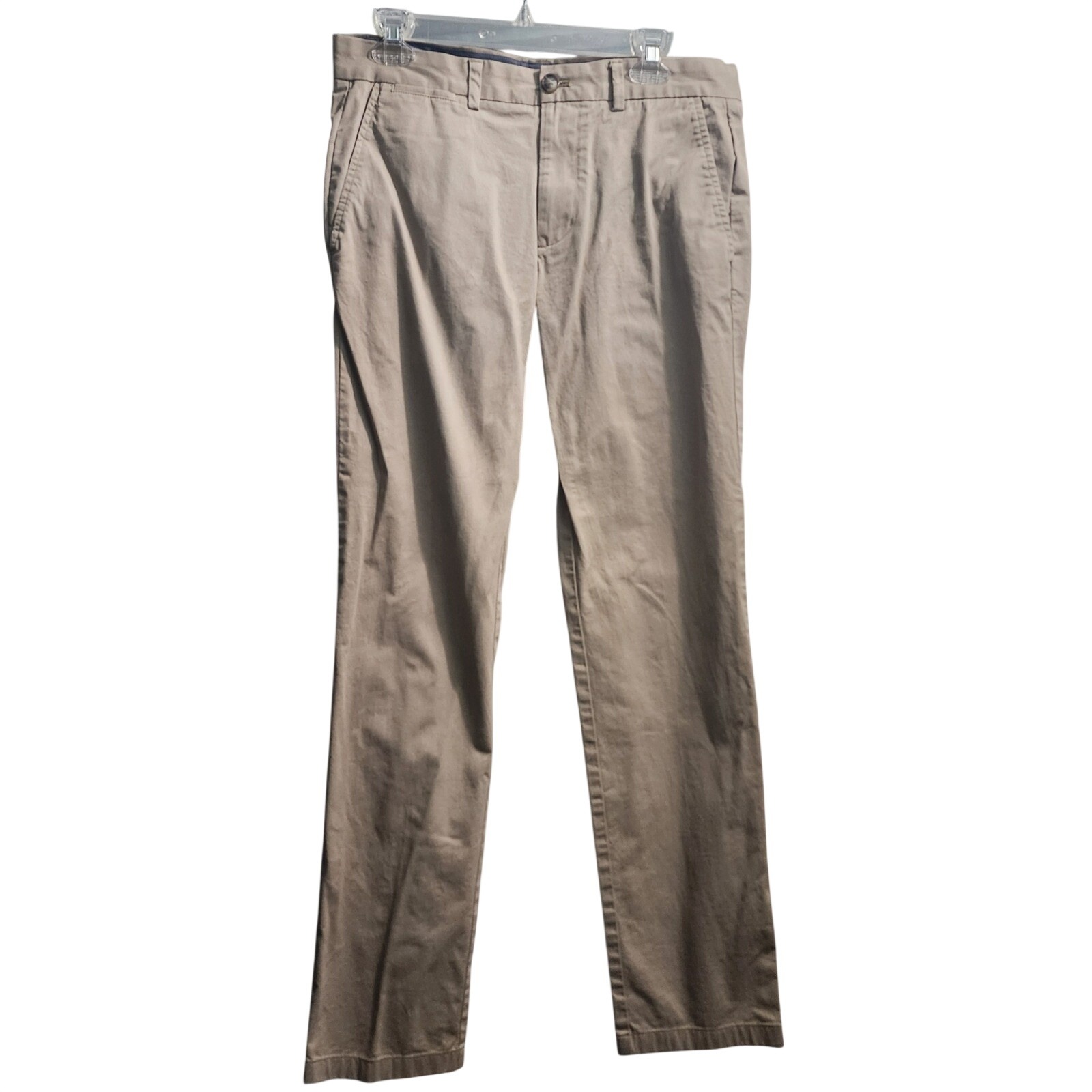 Vineyard Vines Breaker Pant Tan Cotton Stretch Slim Fit Chinos Womens 32x32